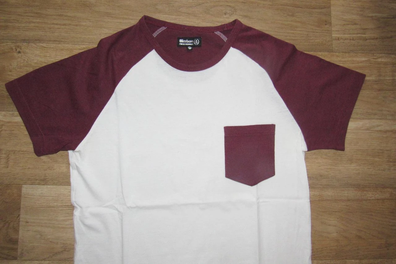 WHITE AND BORDEAUX MC T-SHIRT - BIZZBEE - SIZE XS - #09 – photo 2